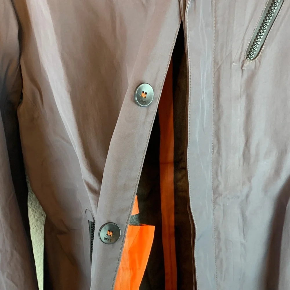 Swims women’s raincoat sz M long button down spring fall preppy career work - Picture 8 of 9